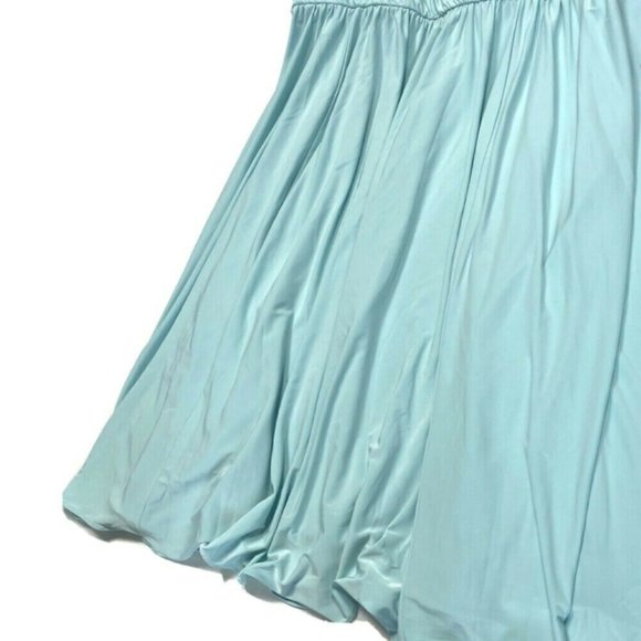 Bridesmaids 12 Blue Halter Dress Short Stretch - Picture 3 of 6